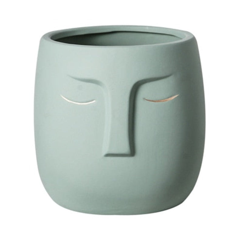 Cache pot Céramique Visage Déco-exotique.fr