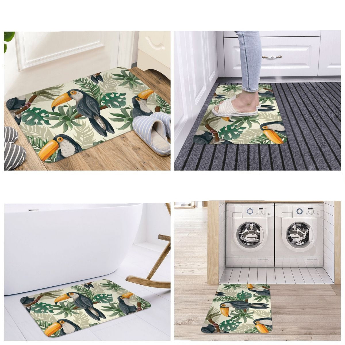 Paillasson motif Toucan Déco-exotique.fr