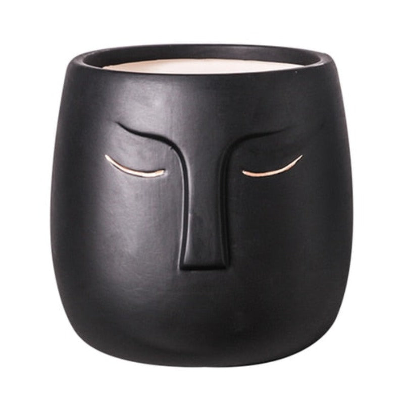 Cache pot Céramique Visage Déco-exotique.fr