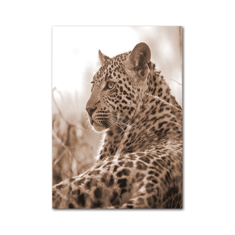 Affiche Animaux Savane Déco-exotique.fr
