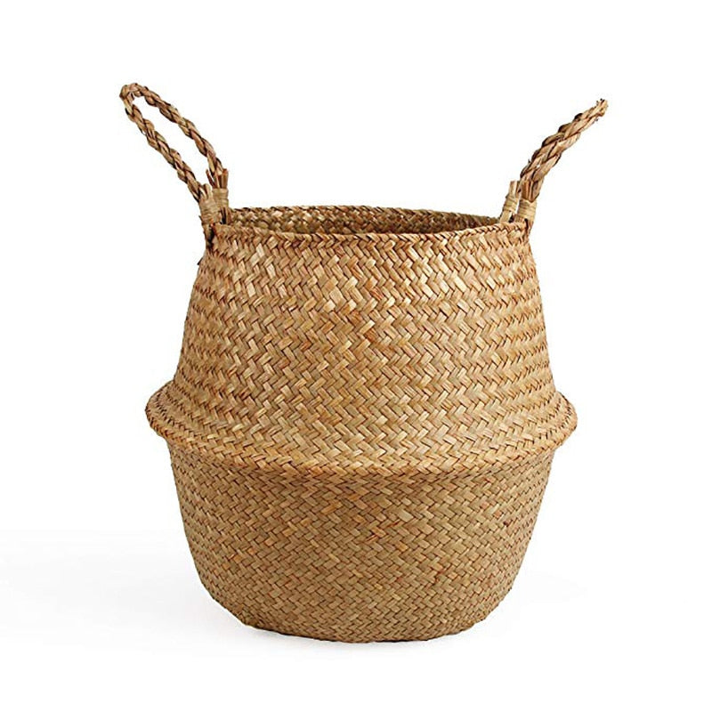 Panier en osier Bicolore Déco-exotique.fr