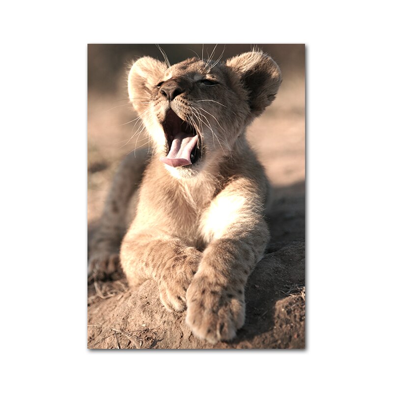 Affiche Animaux Savane Déco-exotique.fr