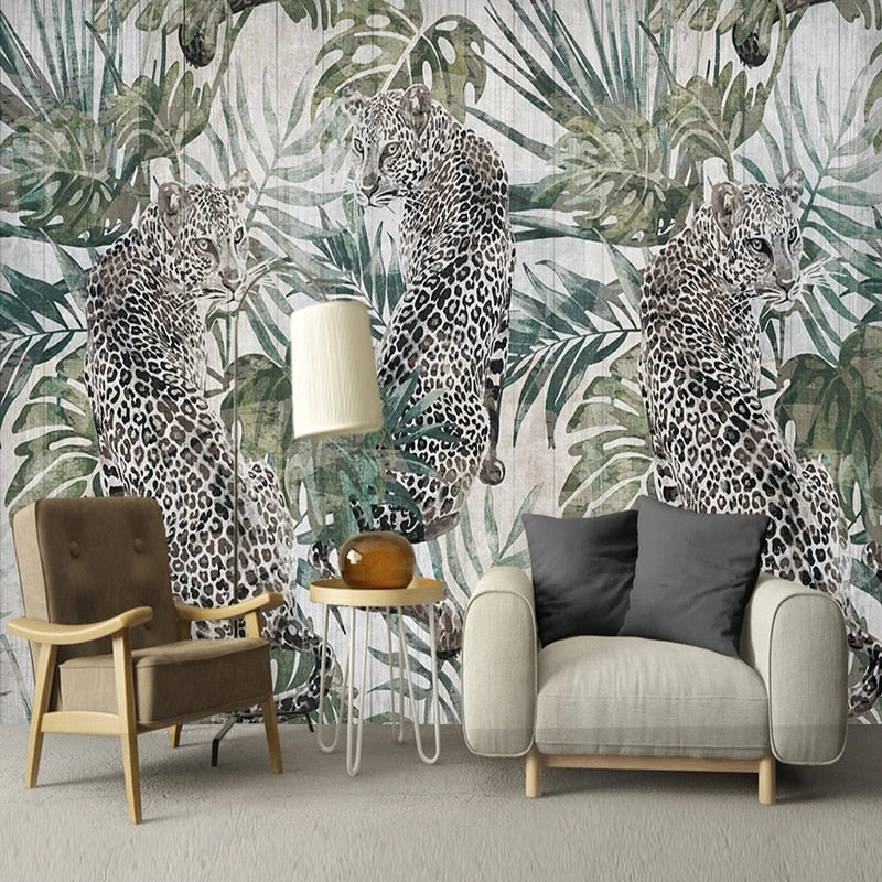 Papier peint Jungle Léopard Déco-exotique.fr