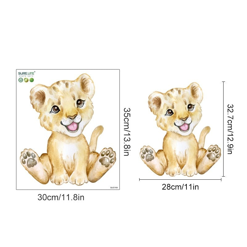 Stickers Bébé Animaux Jungle Déco-exotique.fr