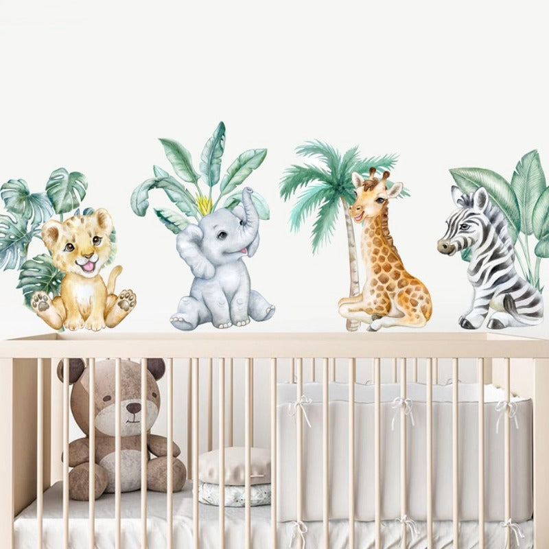 Stickers Bébé Animaux Jungle Déco-exotique.fr