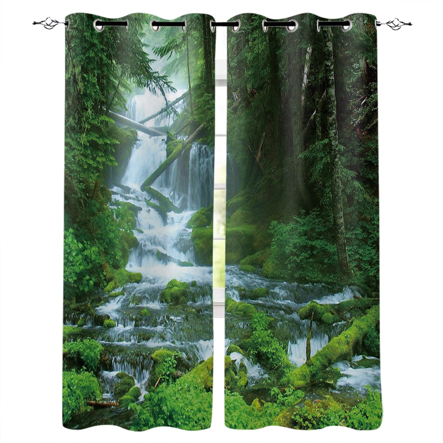 Rideau Jungle Mystérieuse Déco-exotique.fr