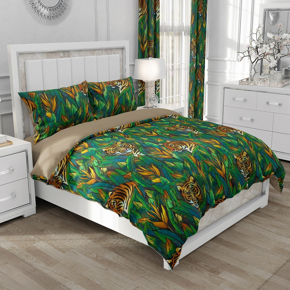 Housse de couette Jungle Tigre Déco-exotique.fr