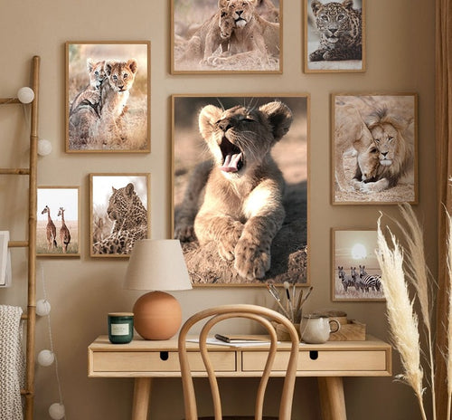 Affiche Animaux Savane Déco-exotique.fr