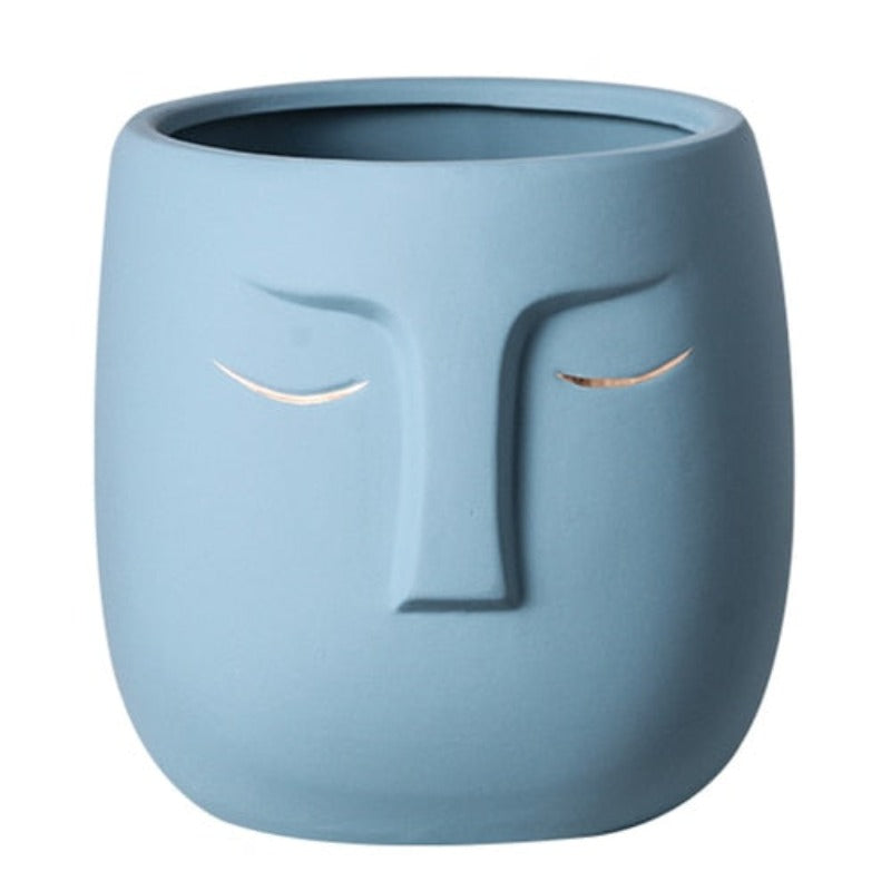 Cache pot Céramique Visage Déco-exotique.fr
