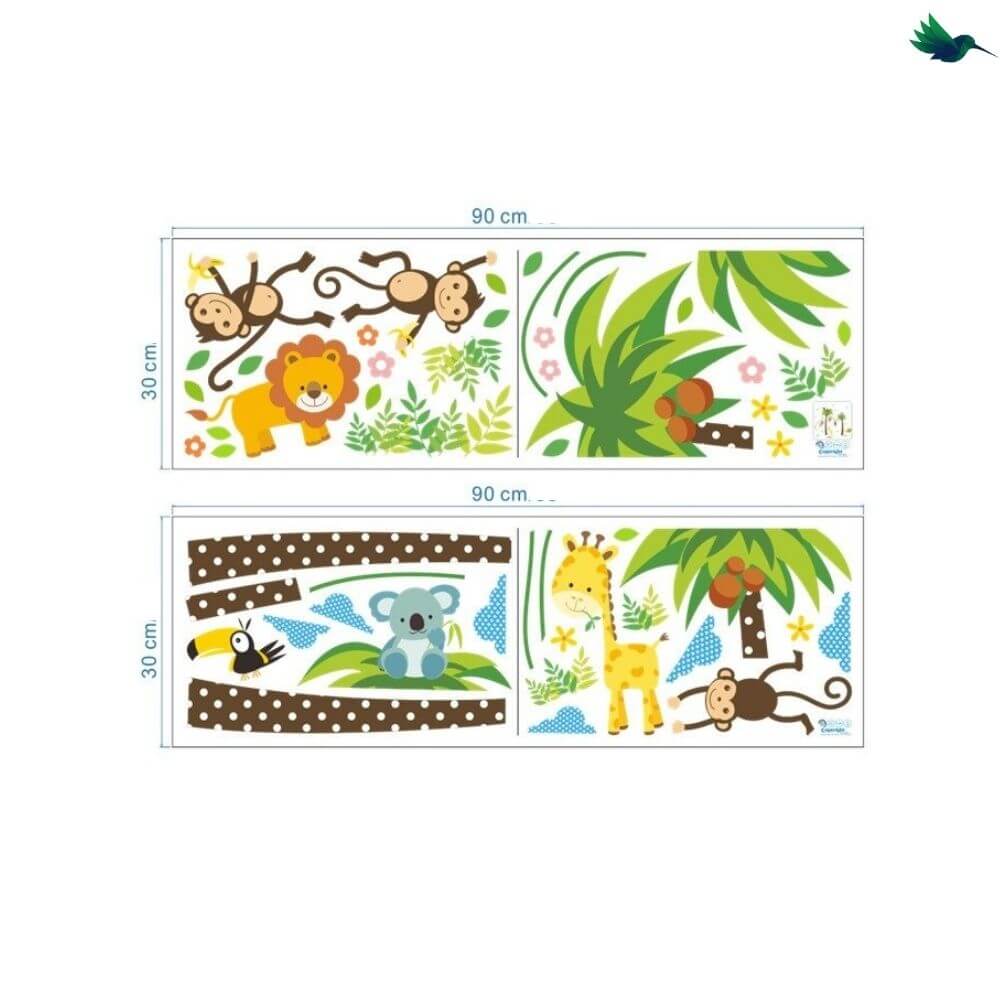 Stickers Jungle Chambre Bébé Déco-exotique.fr