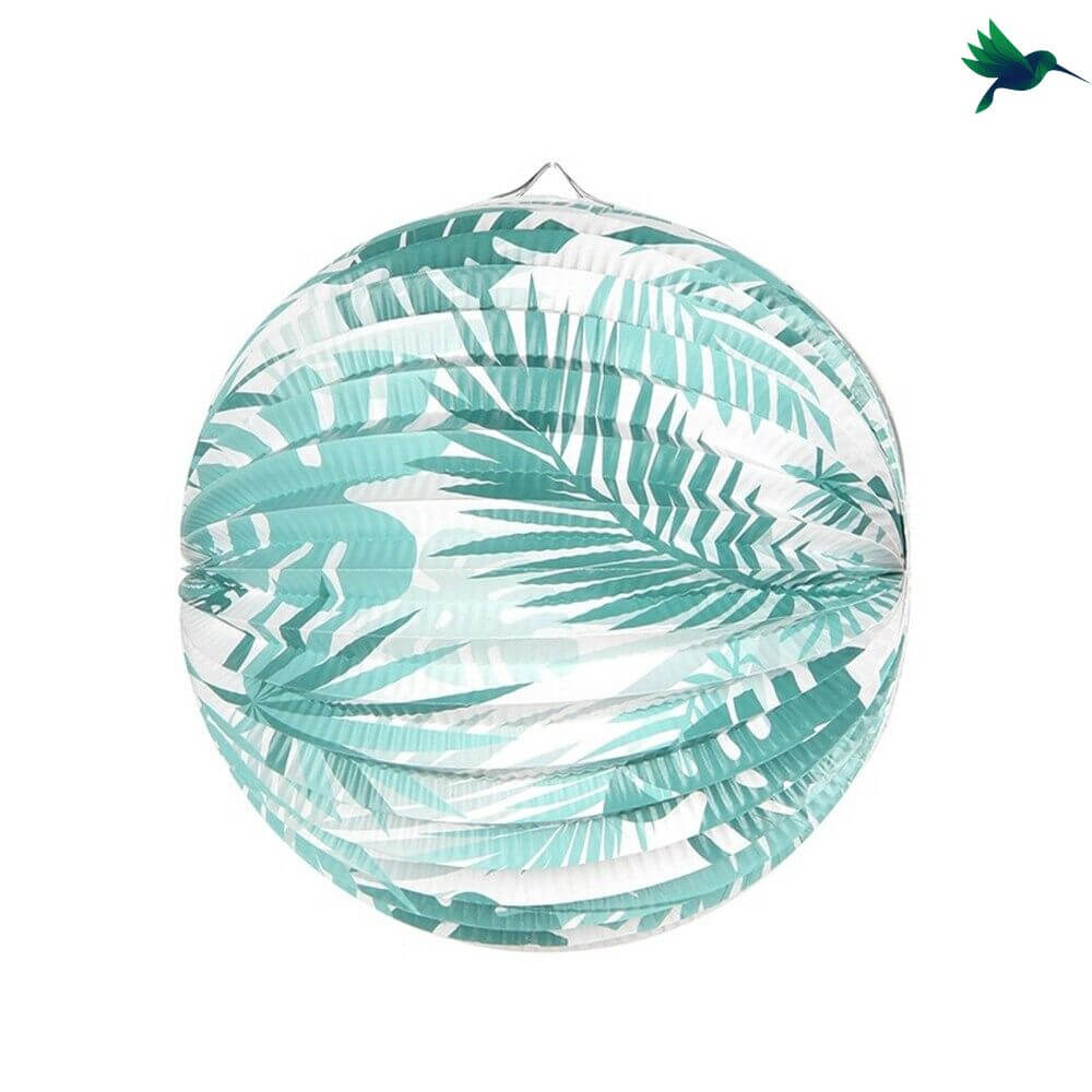 Suspension Boule Papier Flamant Rose Déco-exotique.fr