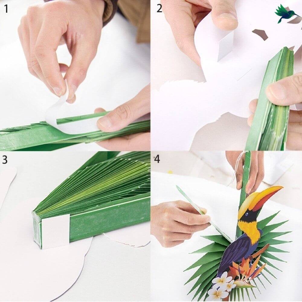 Suspension Papier Toucan Tropical Déco-exotique.fr