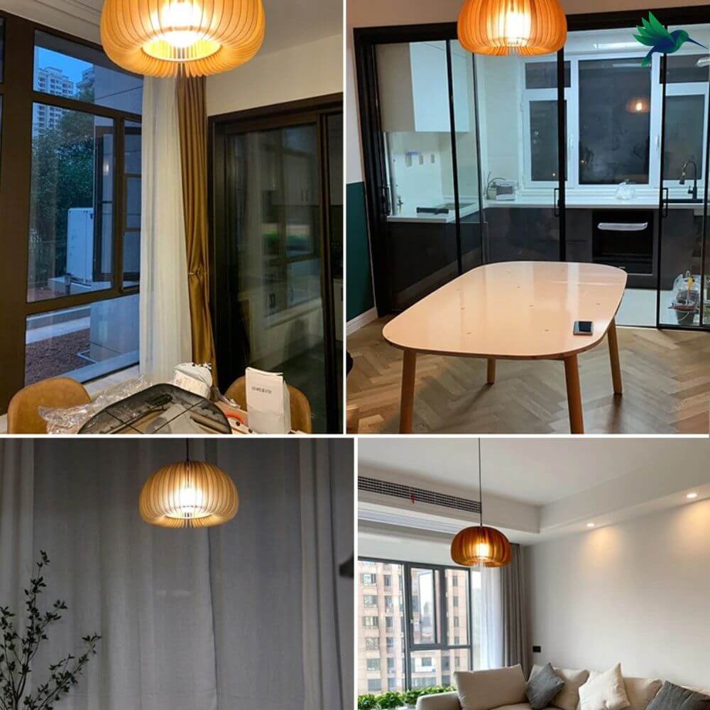 Suspension luminaire en Bois Déco-exotique.fr