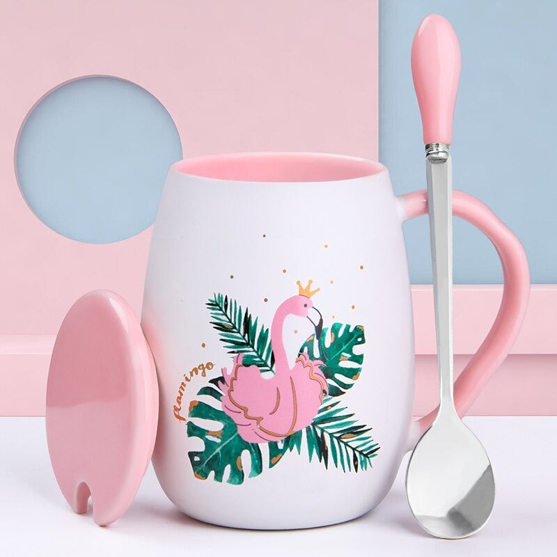 Tasse Flamant rose Céramique Déco-exotique.fr