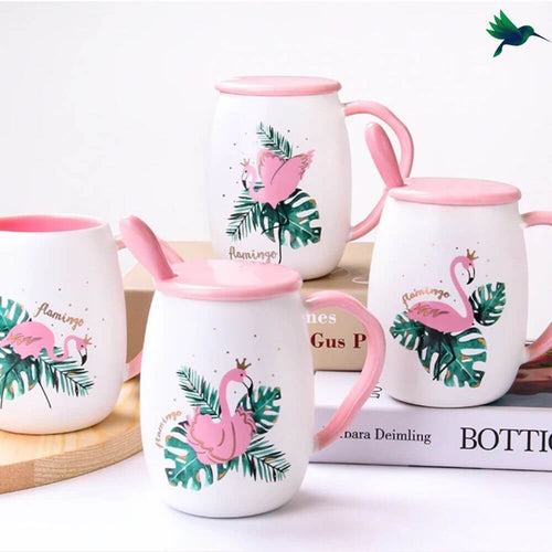 Tasse Flamant rose Céramique Déco-exotique.fr