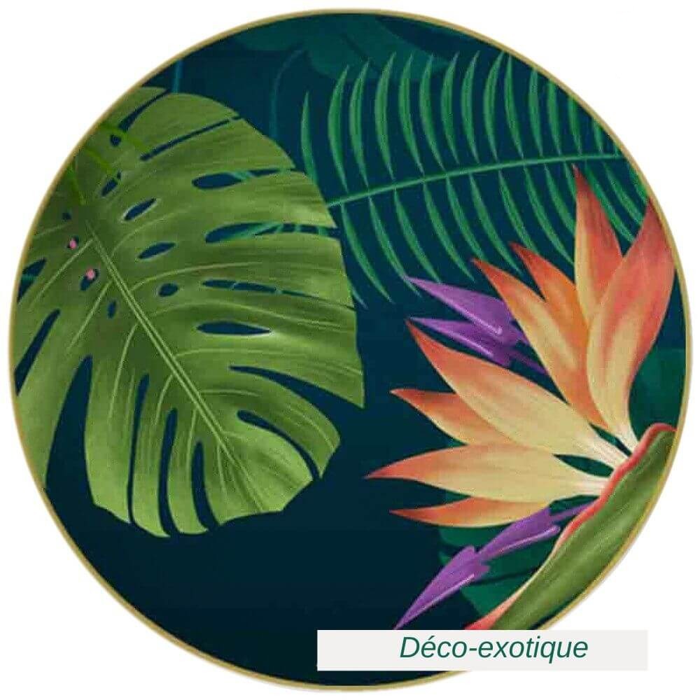 Vaisselle Jungle Déco-exotique.fr