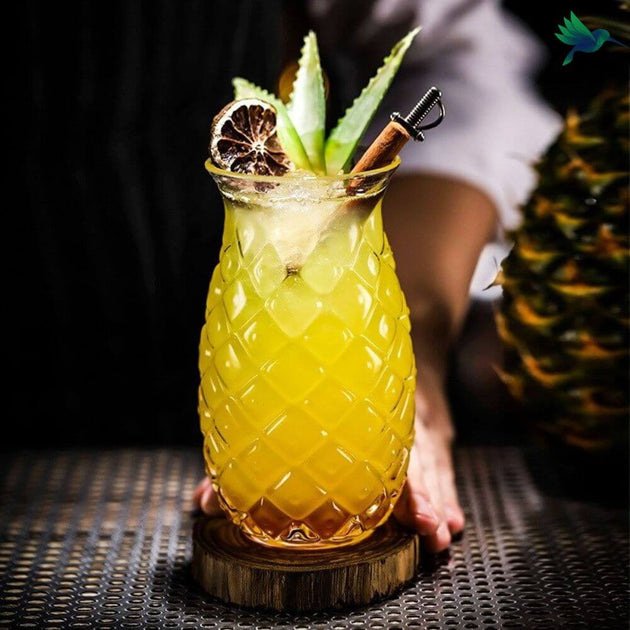 Verre Cocktail Ananas – Déco Exotique