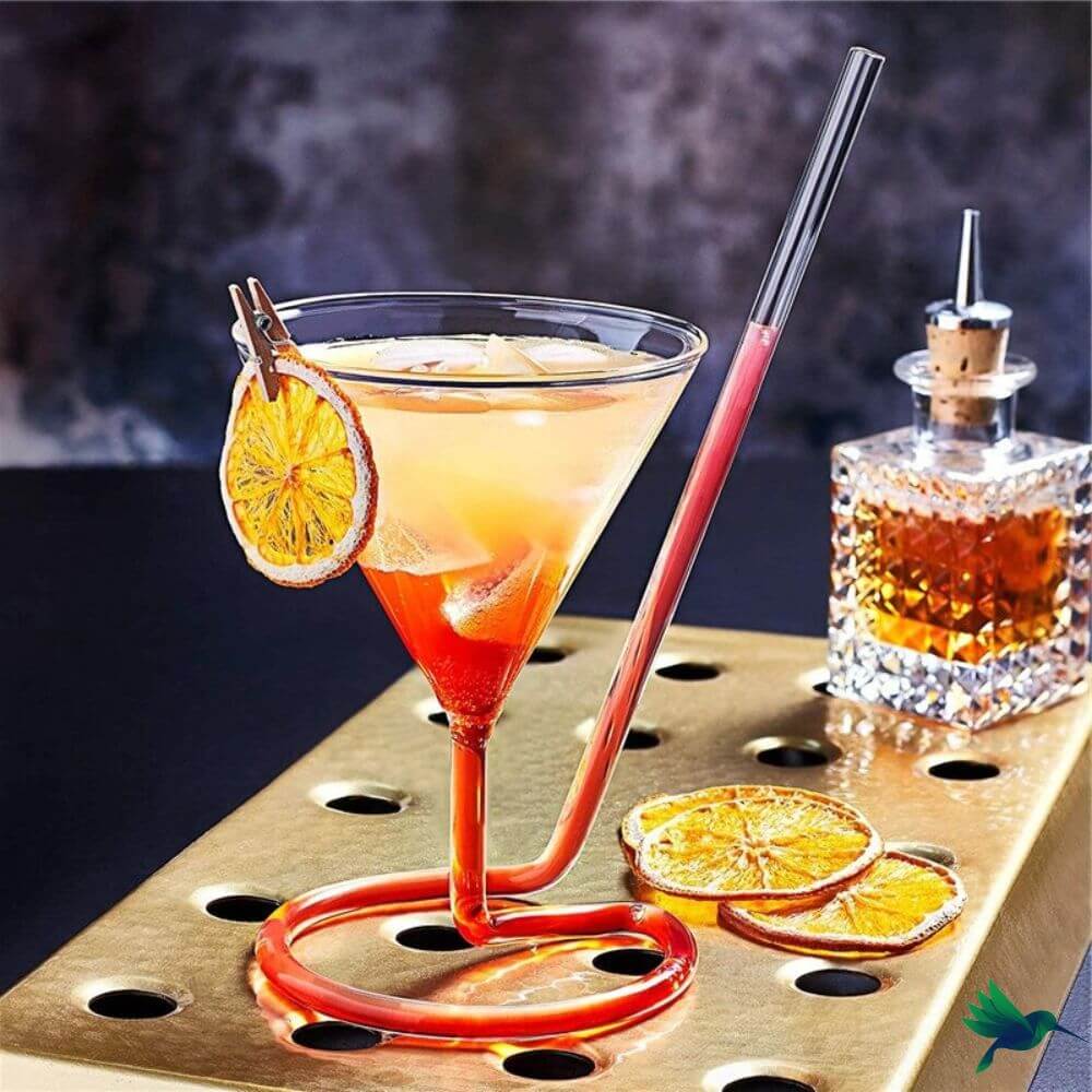 Verre avec Paille intégrée Déco-exotique.fr