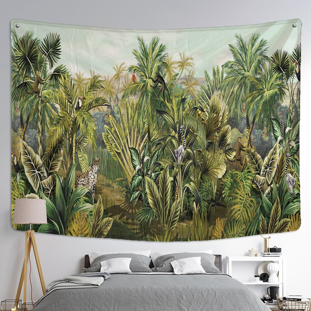 Tenture murale Jungle luxuriante Déco-exotique.fr