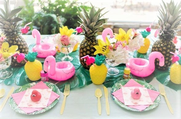 Fête thème Tropical - un décor qui crée une ambiance de vacances!