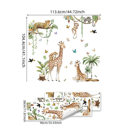 Stickers Animaux Jungle Safari-Déco Exotique