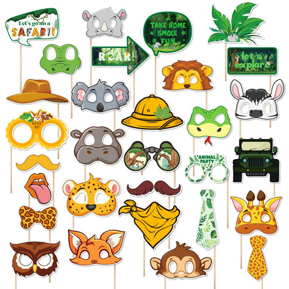 Accessoire Photobooth Safari-Déco Exotique