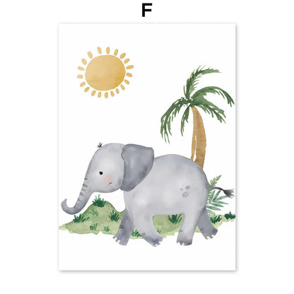 Affiche Murale Jungle Enfant-Déco Exotique