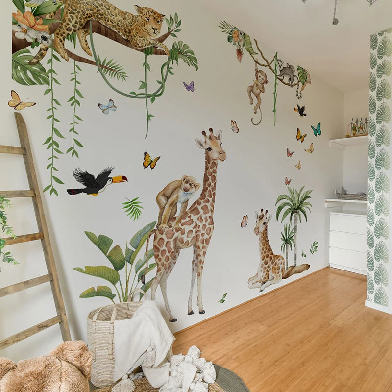 Stickers Animaux Jungle Safari-Déco Exotique