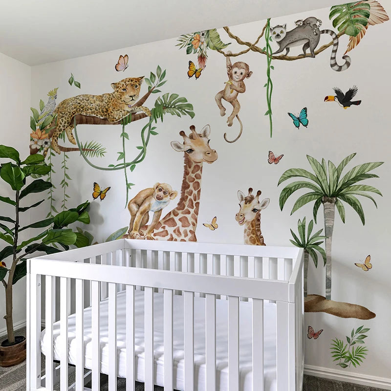 Stickers Animaux Jungle Safari-Déco Exotique