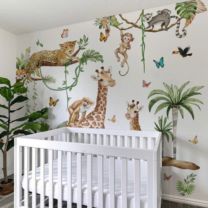 Stickers Animaux Jungle Safari-Déco Exotique