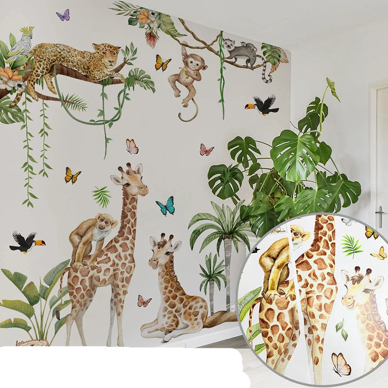 Stickers Animaux Jungle Safari-Déco Exotique