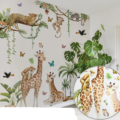 Stickers Animaux Jungle Safari-Déco Exotique