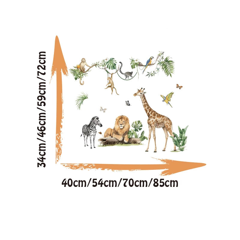Stickers muraux Animaux Jungle