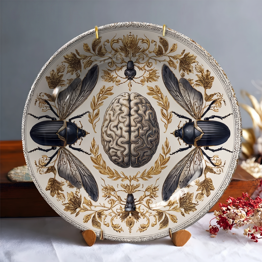 Assiette Décorative Anatomie Vintage-Déco Exotique