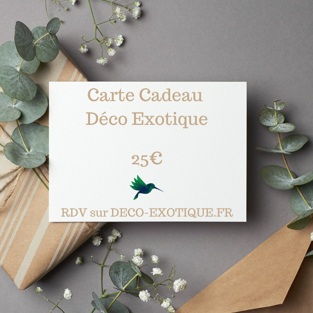 Carte Cadeau Déco-Exotique