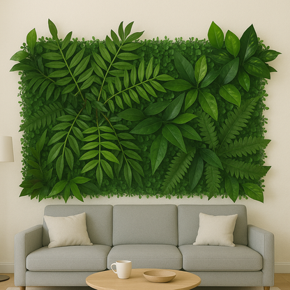 Tableau Végétal Feuillage Synthétique- Déco Exotique