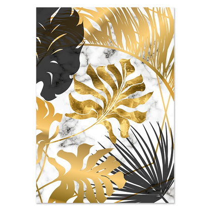 Affiche Plante Tropicale Dorée Déco-exotique.fr