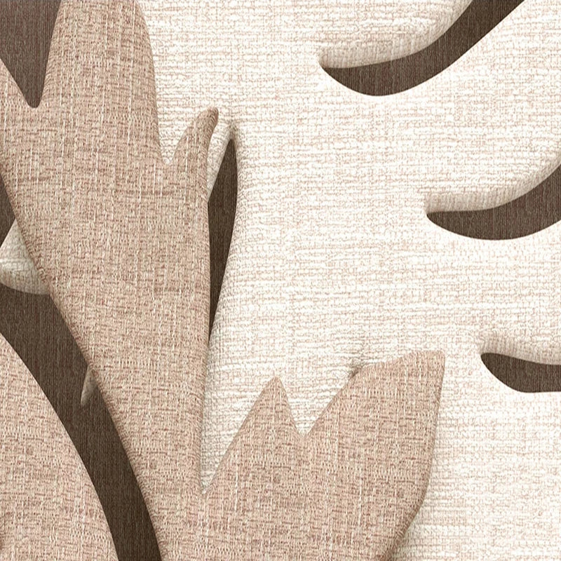 Papier peint Feuillage Marron 3D- Déco Exotique