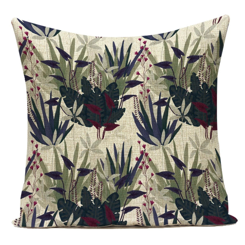 Coussin Jungle Plantes Déco-exotique.fr