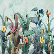 Papier peint Panoramique Jungle Plantes Tropicales Déco-exotique.fr