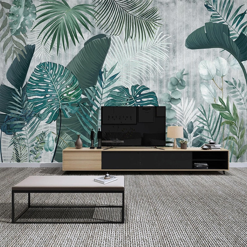 Papier peint Jungle Adhésif Feuillage Déco-exotique.fr