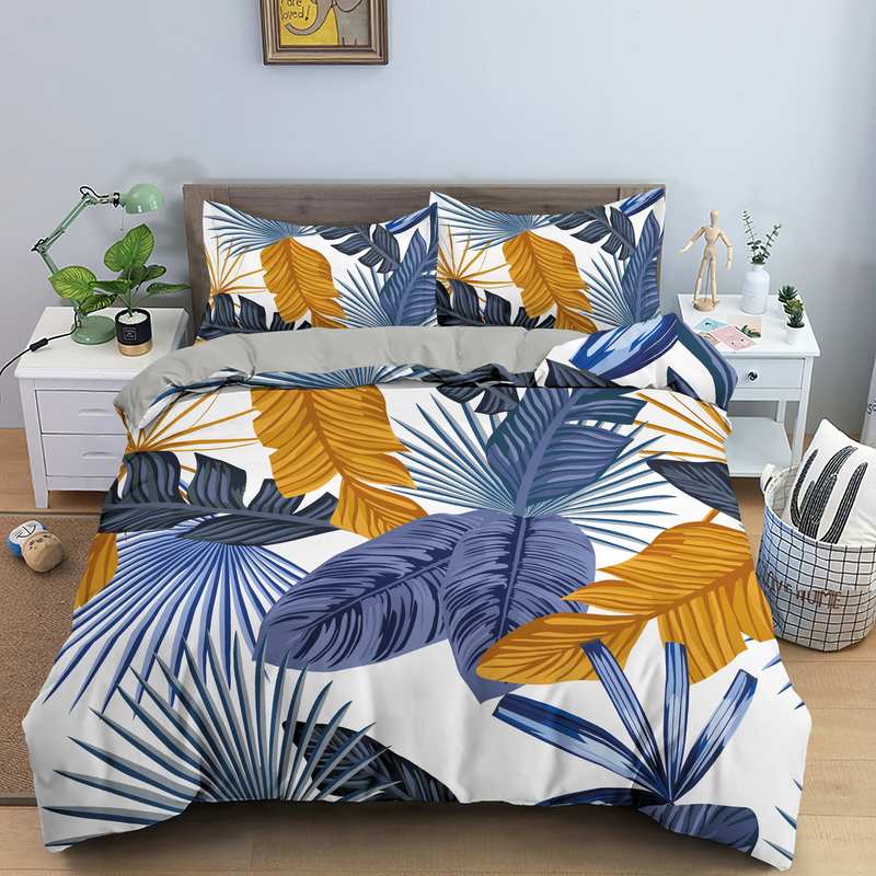 Housse de couette Tropical Feuille Palmier Déco-exotique.fr