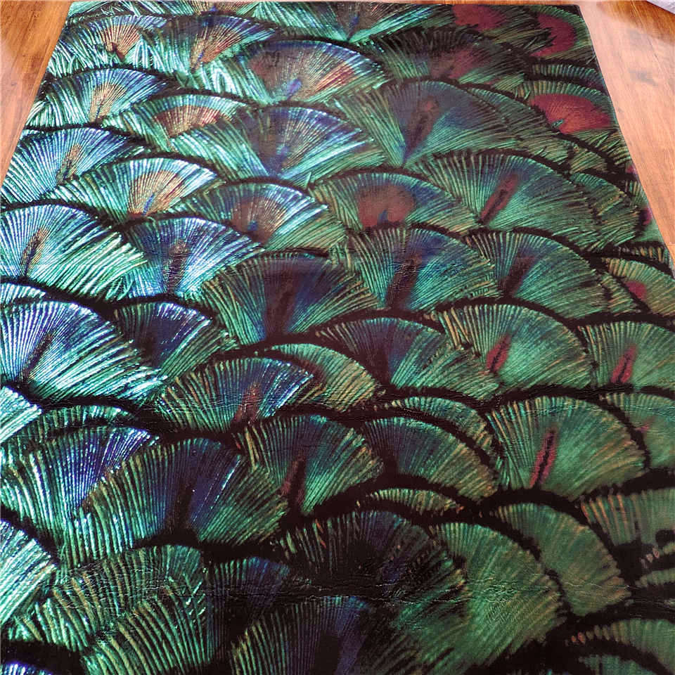 Tapis Paon Déco-exotique.fr