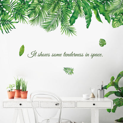Stickers Trompe l'oeil Fenêtre sur jardin Déco-exotique.fr
