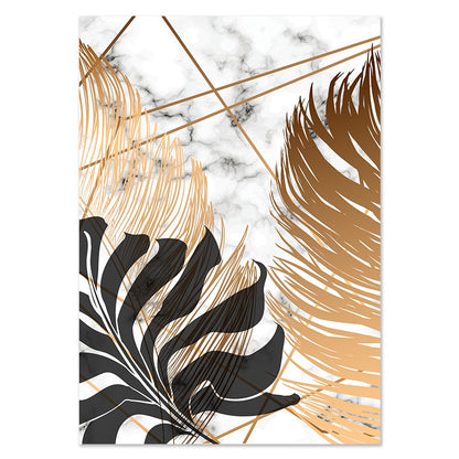 Affiche Plante Tropicale Dorée Déco-exotique.fr