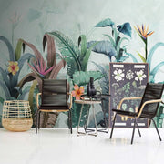 Papier peint Panoramique Jungle Plantes Tropicales Déco-exotique.fr