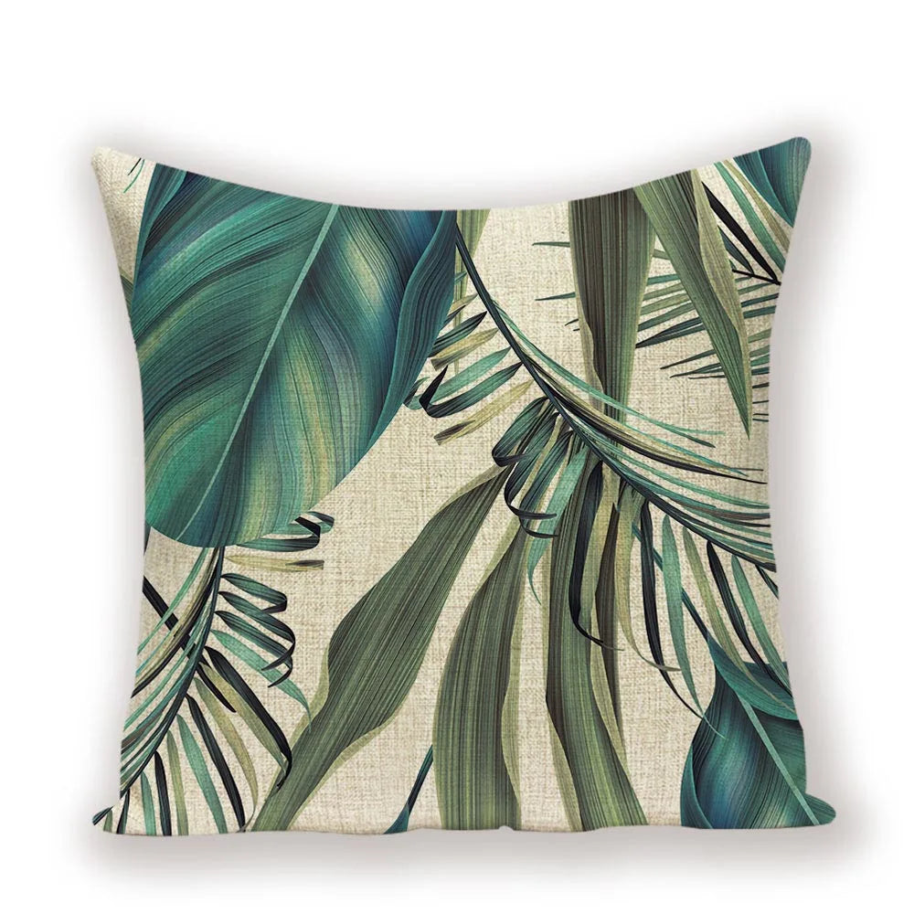 Coussin Jungle en Lin Déco-exotique.fr