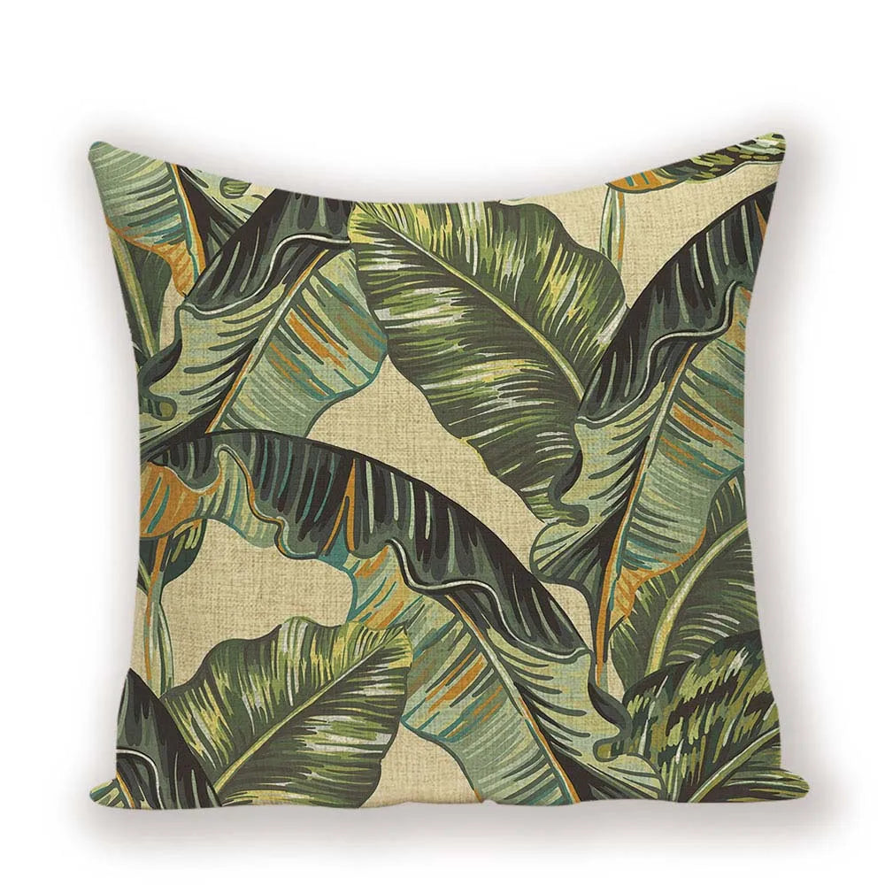 Coussin Jungle Bananier Déco-exotique.fr