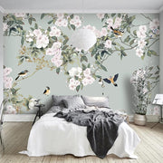Papier peint Jungle Floral Pastel Déco-exotique.fr