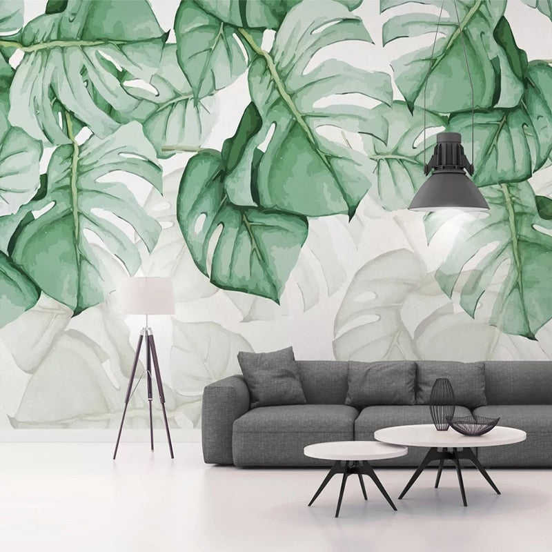 Papier peint Jungle Feuillage Délicat Déco-exotique.fr